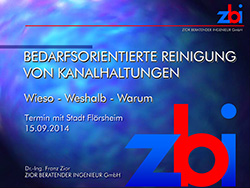 ZBI Vortrag Bedarfsorientierte Kanalreinigung
